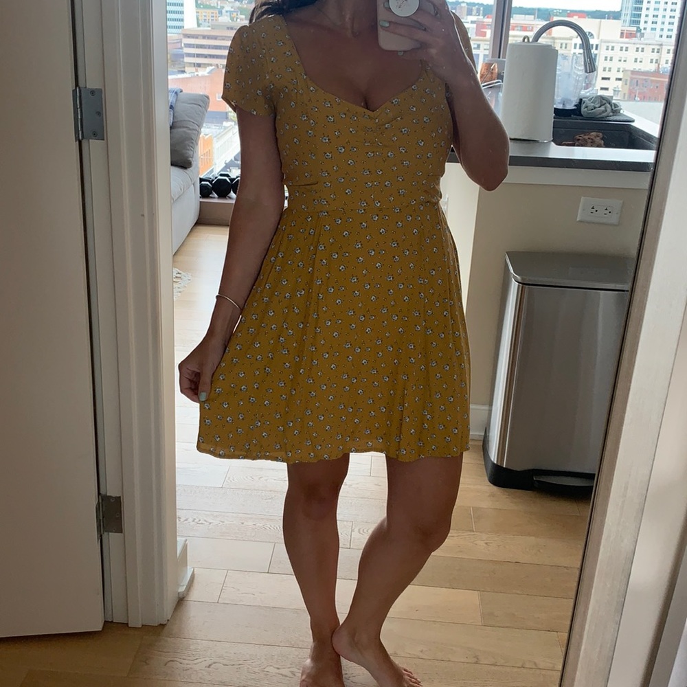 Yellow Mini Sundress from Abercrombie
